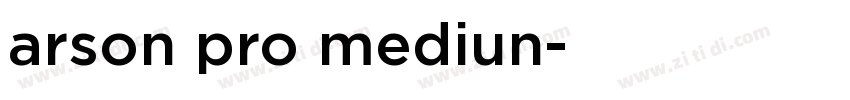 arson pro mediun字体转换